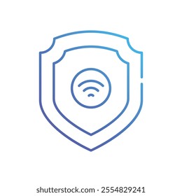 VPN Shield vector icon stock illustration