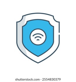 VPN Shield vector icon stock illustration