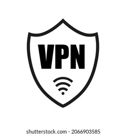 VPN sign. Virtual Private Network. Vector Illustration