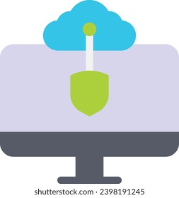 VPN-Symbol für eine einzelne Vektorlinie