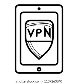 VPN vitual Private network proxy application on smartphone
