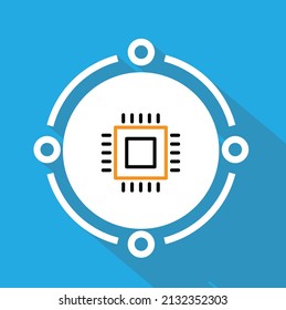 Vps Server Icon Vector Design