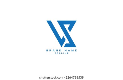 VPS, VSP, VS, Abstract initial monogram letter alphabet logo design