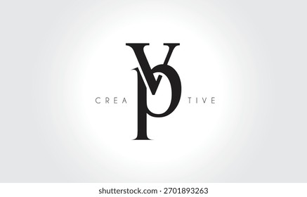 VPvp Elegant Serif Monogram Logo – Luxury Lowercase Typographic Lettermark for Modern Branding