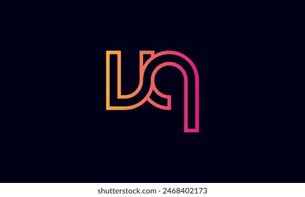 VQ Creative And Modern VQ Logo. Initial Letter VQ Logo Design on Black Background.