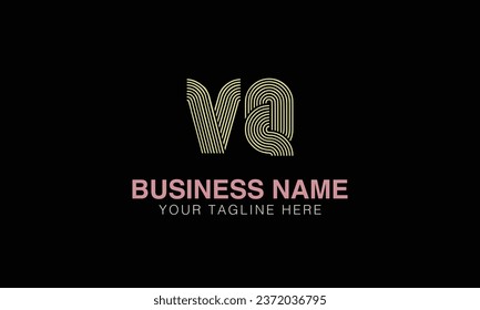 VQ initial logo | initial based abstract modern minimal creative logo, vector template image. luxury logotype , real estate homie . typography . initials 