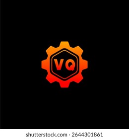 VQ Initials Tech Logo Vector Art Icons and Graphics