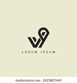 VQ letter logo design. VQ polygon, circle, triangle, hexagon, flat and simple style with white color variation letter logo set in one artboard. VQ minimalist and classic logo. VQ