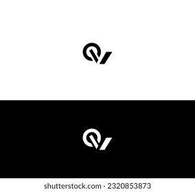 VQ, QV letter modern branding logo