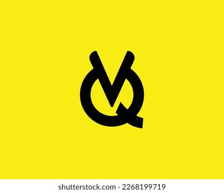 Plantilla de vectores de diseño de logotipo VQ QV