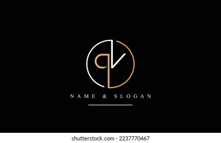 VQ, QV, V, Q abstract letters logo monogram
