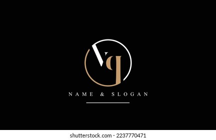 VQ, QV, V, Q abstract letters logo monogram