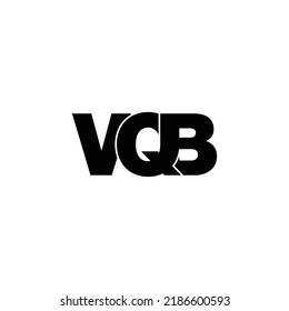 VQB-Brief-Monogramm-Logo-Design, Vektorgrafik