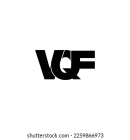 VQF letter monogram logo design vector
