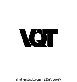VQT letter monogram logo design vector