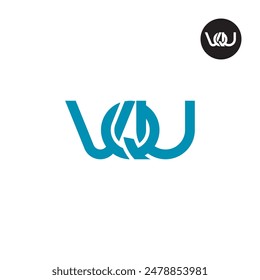 VQU Logo Letter Monogram Design