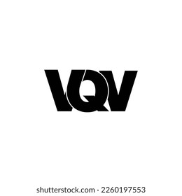 VQV letter monogram logo design vector