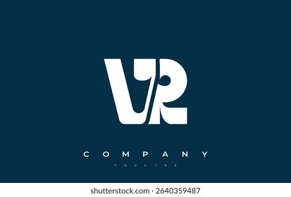 VR Abstract Geometric Logo Design. Modern and elegant logo design with simplistic typography elements, showcasing branding excellence.
