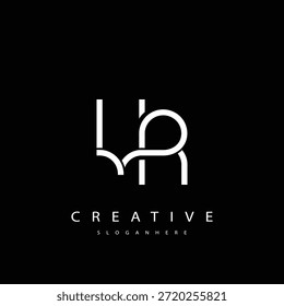 VR Abstract Monogram Logo Design. Este logótipo foi concebido com uma combinação de duas letras de linha V e R