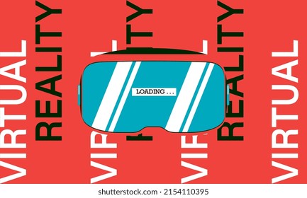 VR AR Design für Webseiten. Virtual-Reality-Headset.