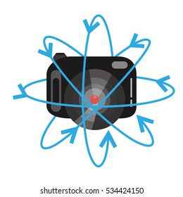 vr camera digital video function vector illustration eps 10