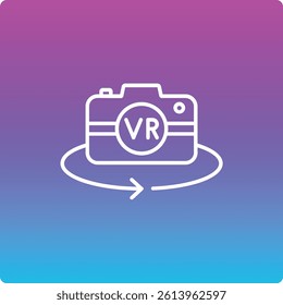 Vr Camera vector icon. Can be used for printing, mobile and web applications.