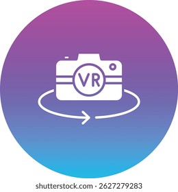 Vr Ícone de vetor da Câmera. Pode ser usado para impressão, aplicativos móveis e da Web.