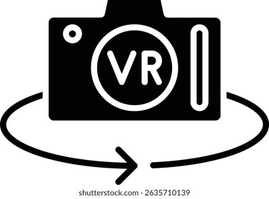 Vr Ícone de vetor da Câmera. Pode ser usado para impressão, aplicativos móveis e da Web.