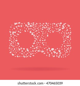 vr cardboard icon creative isolated. signs and simbols vector. eps10