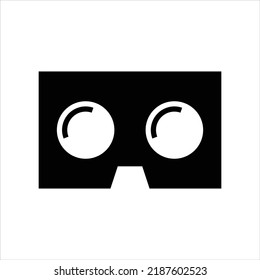 Diseño de símbolo vectorial de cartón VR