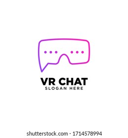 VR Chat Logo Design Template
