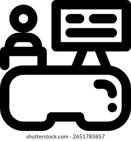 VR-Klasse, virtuelle Klasse, Gliederungssymbol für virtuelle Realität