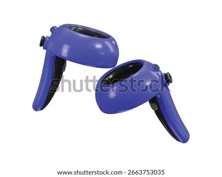Vr controller icon 3d render concept of VR Controller Virtual Reality Headset Joystick Grip icon vector illustration