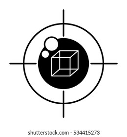 vr eye tracking innovation technologies outline vector illustration eps 10