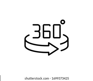 Vr flat icon. Single high quality outline symbol for web design or mobile app.  Vr thin line signs for design logo, visit card, etc. Outline pictogram EPS10