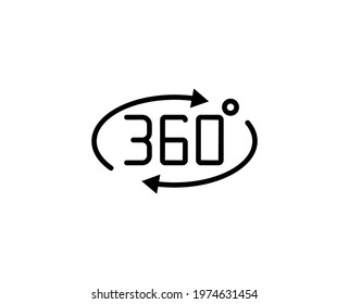 Vr flat icon. Single high quality outline symbol for web design or mobile app.  Vr thin line signs for design logo, visit card, etc. Outline pictogram EPS10