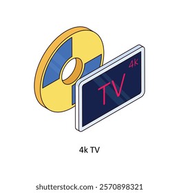 VR Game isometric Colored illustration. EPS File stock illustration