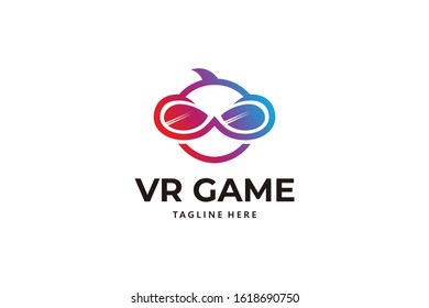 VR Game Logo Icon Vector Isolated