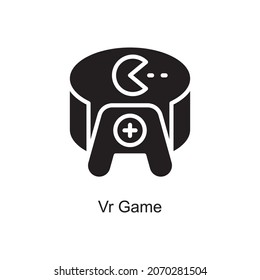 Vr Game Trendy Symbol einzeln auf weißem und leerem Hintergrund für Ihr Design