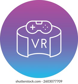 Vr Game vector icon. Can be used for printing, mobile and web applications.