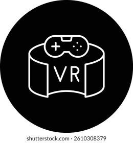 Vr Game vector icon. Can be used for printing, mobile and web applications.