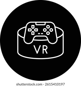 Vr Game vector icon. Can be used for printing, mobile and web applications.