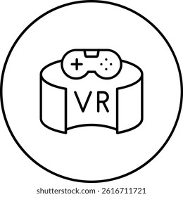 Vr Game vector icon. Can be used for printing, mobile and web applications.