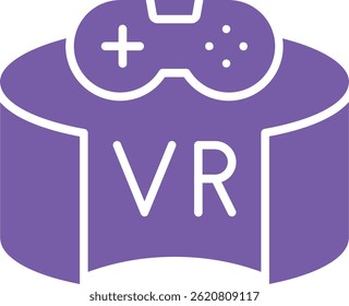 Vr Ícone de vetor do jogo. Pode ser usado para impressão, aplicativos móveis e da Web.