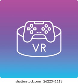 Vr Ícone de vetor do jogo. Pode ser usado para impressão, aplicativos móveis e da Web.