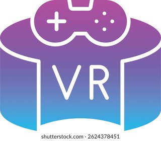 Vr Spiel, Vektorsymbol. Kann für Druck-, Mobil- und Web-Anwendungen verwendet werden.