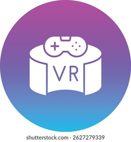 Vr Ícone de vetor do jogo. Pode ser usado para impressão, aplicativos móveis e da Web.