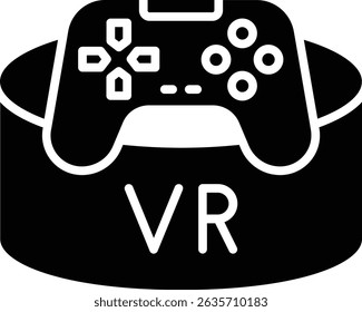 Vr Ícone de vetor do jogo. Pode ser usado para impressão, aplicativos móveis e da Web.