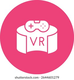 Vr Ícone de vetor do jogo. Pode ser usado para impressão, aplicativos móveis e da Web.