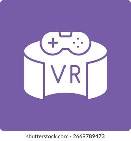 Vr Game vector icon. Can be used for printing, mobile and web applications.
